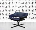refurbished hitch mylius hm85a swivel chair midnight blue leather