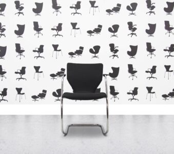 Refurbished Orangebox X10-CA Meeting Chair - Grey Fabric Back and Seat - Corporate Spec