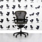 Herman Miller Aeron -Refurbished - Size B - Classic Version - Black - With Lumbar Support - Corporate Spec