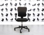 Refurbished Steelcase Lets B Chair -Black Seatt with Black and Sombrero Back - YP046 - Corporate Spec