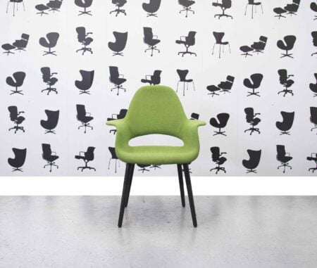 Gereviseerde Vitra Organic Chair lage rug - Grasgroen - Corporate Spec