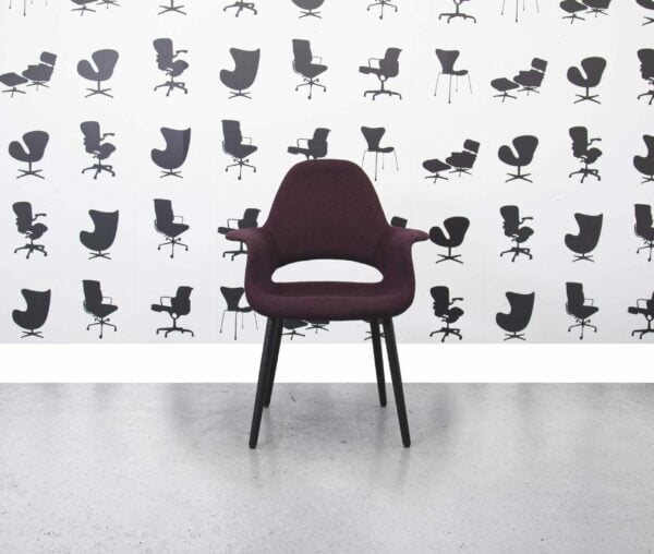 Gereviseerde Vitra Organic Chair lage rug - Kastanje - Corporate Spec