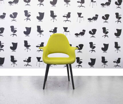 Refurbished Vitra Organic Chair low back - Yellow Pastel Green - Corporate Spec