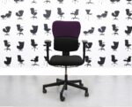 Refurbished Steelcase Lets B Chair - Black Seat With Black & Tarot Back - YP084 - Corporate Spec