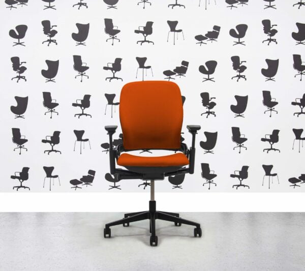 Refurbished Steelcase Leap V2 Chair - Lobster YP076 - Corporate Spec