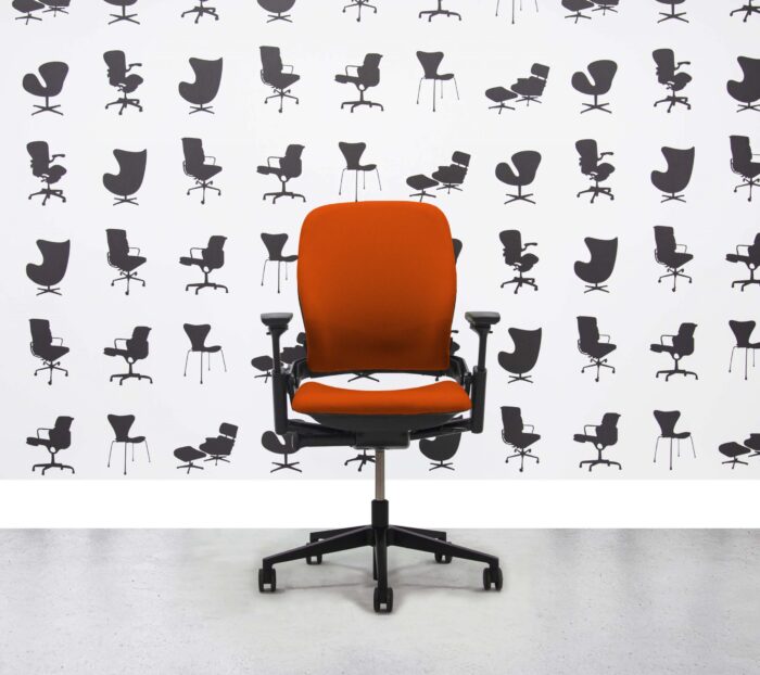 Refurbished Steelcase Leap V2 Chair - Lobster YP076 - Corporate Spec