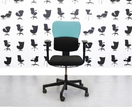 Refurbished Steelcase Lets B Chair - Standard Back - Campeche YP112 and Black - Corporate Spec