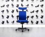 Refurbished HAG H04 CREDO 4200 Office Chair - Blue - With Headrest - Corporate Spec