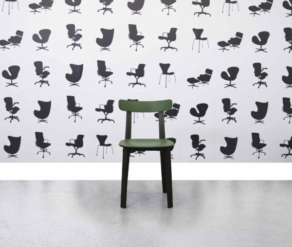 Refurbished Vitra All Plastic Chairs - Dining - Ivy Green - Corporate Spec