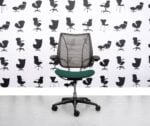 Gereviseerde Humanscale Liberty Task Chair - Chrome Grey Mesh - Taboo Seat - Corporate Spec
