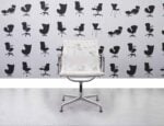 Refurbished Vitra Charles Eames EA108 Office Chair - White Mesh and Chrome Frame - Corporate Spec