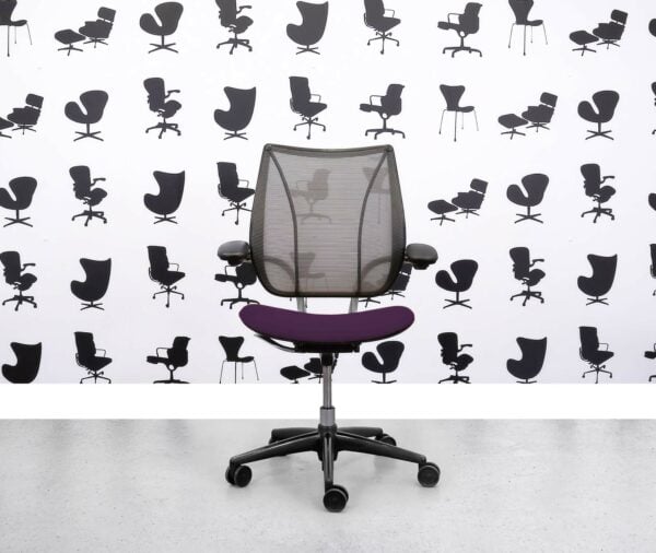 Gereviseerde Humanscale Liberty Task Chair - Chrome Grey Mesh - Tarot Stoel - Corporate Spec