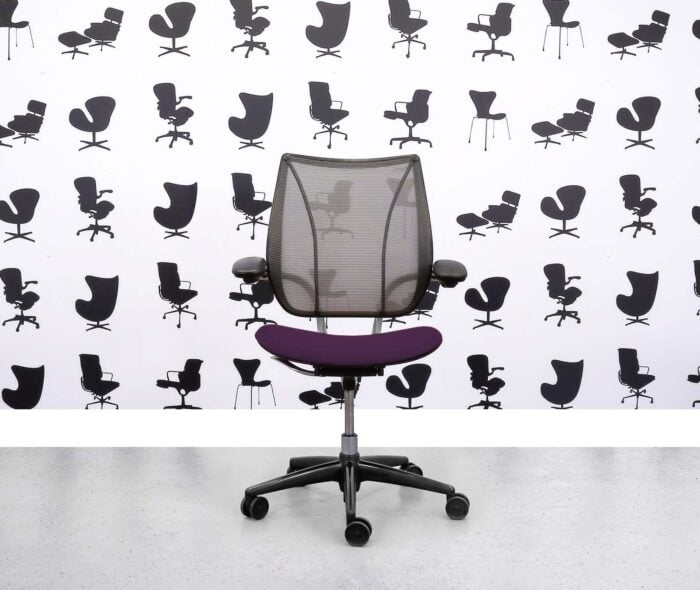 Refurbished Humanscale Liberty Task Chair - Chrome Grey Mesh - Tarot Seat - Corporate Spec
