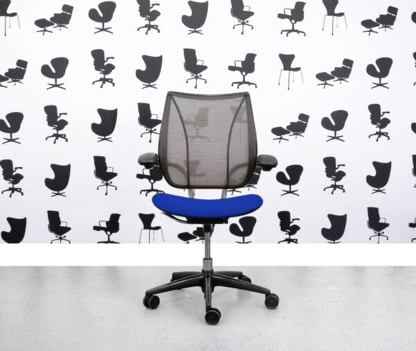 Refurbished Humanscale Liberty Task Chair - Chrome Grey Mesh - Scuba Seat - Corporate Spec