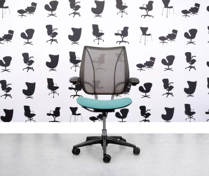 Refurbished Humanscale Liberty Task Chair - Chrome Grey Mesh - Campeche Seat - Corporate Spec
