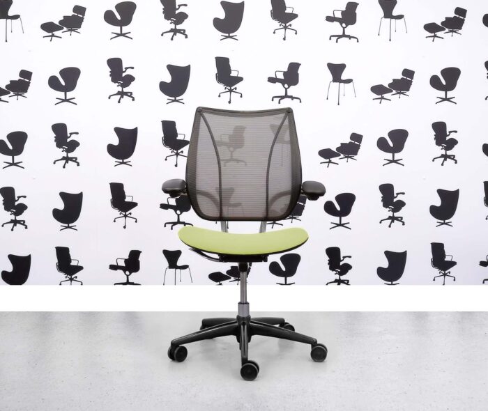 Refurbished Humanscale Liberty Task Chair - Chrome Grey Mesh - Apple Seat - Corporate Spec