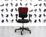 Refurbished Steelcase Lets B Chair - Black Seat with Black and Guyana Back -YP051 - Corporate Spec