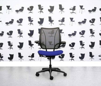 Refurbished Humanscale Liberty Task Chair - Ocean Blue - YP100 - Corporate Spec