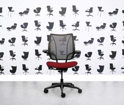 Refurbished Humanscale Liberty Task Chair Chrome Grey Mesh Montserrat Seat 
