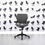 Refurbished Humanscale Freedom Low Back - Black Frame - Grigio Grey Leather - Corporate Spec