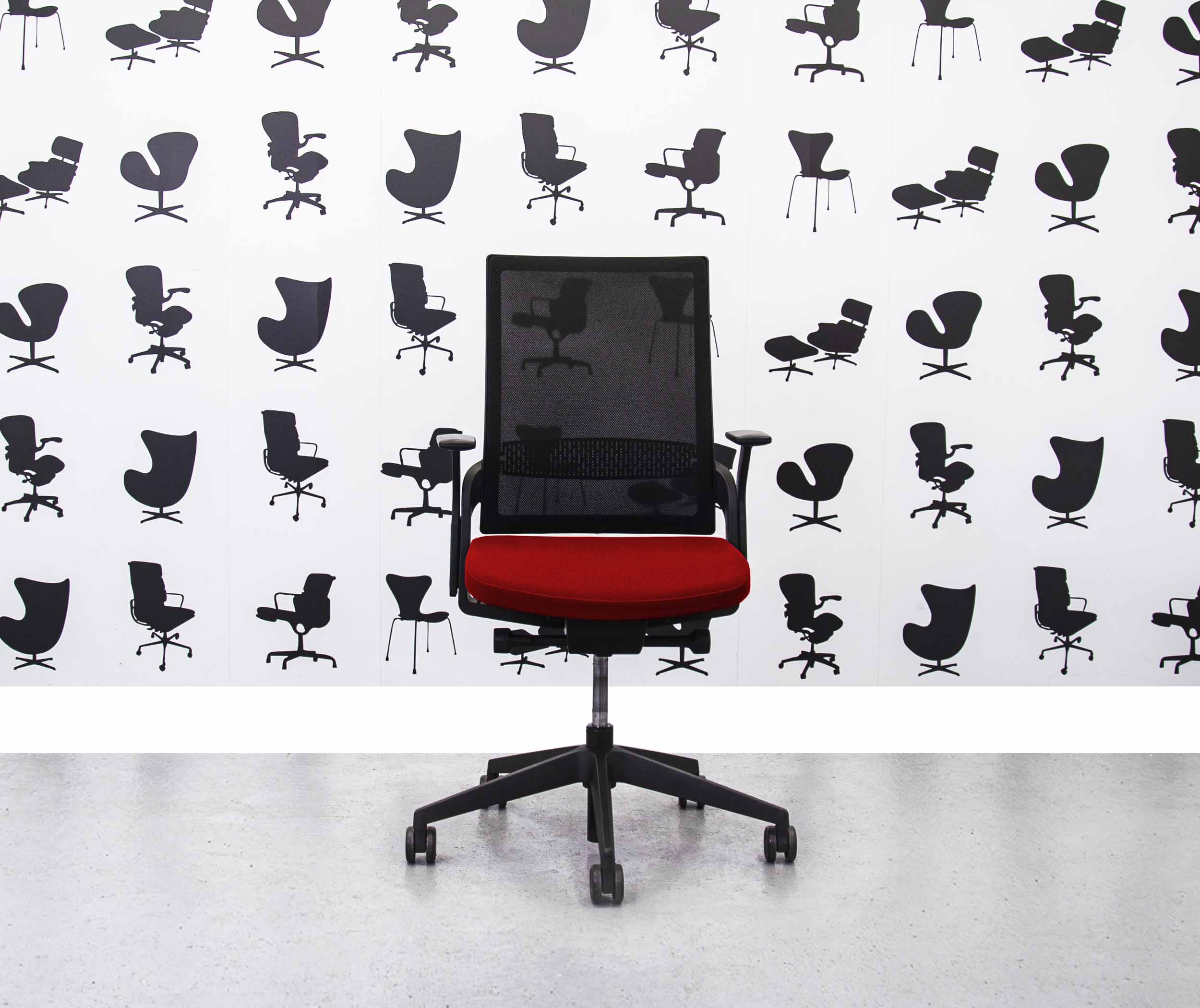 Faeröer stuiten op beddengoed Gereviseerde Senator Ecoflex bureaustoel - zwart frame - Calypso -  Corporate Spec