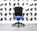 Refurbished Senator Evolve Office Chair - Full Spec - Bluebell - Corporate Spec 1