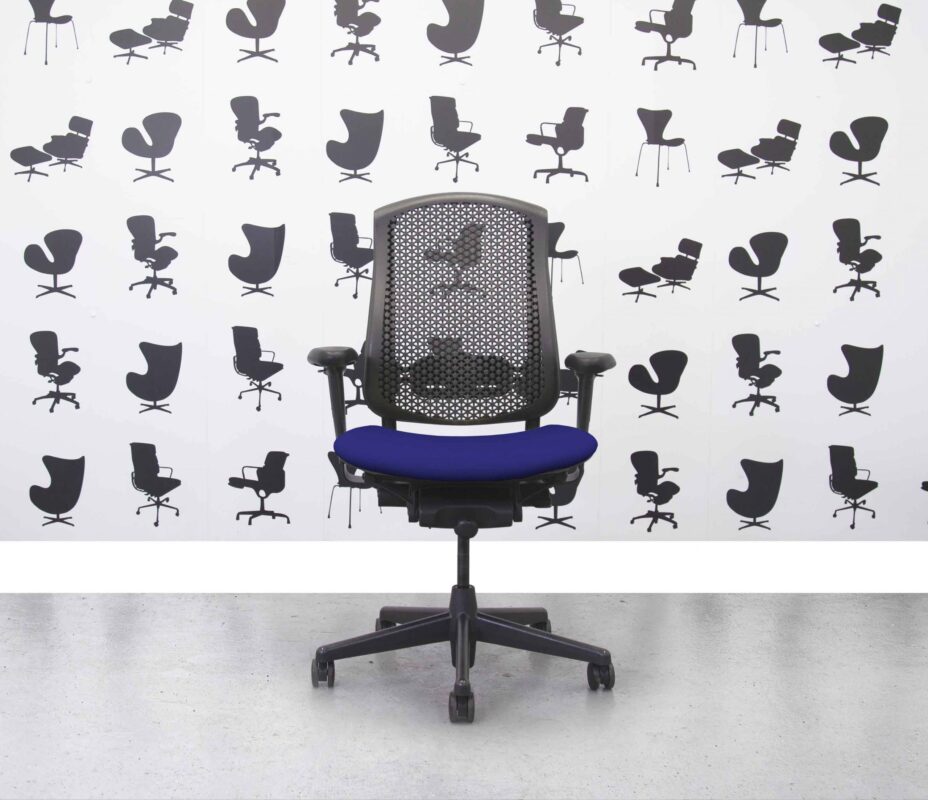 Refurbished Herman Miller Celle Chair - Ocean Blue- YP100 - Corporate Spec