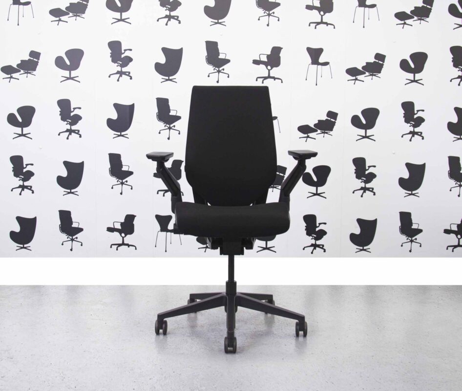 Refurbished Steelcase Gesture - Black Fabric - Corporate Spec