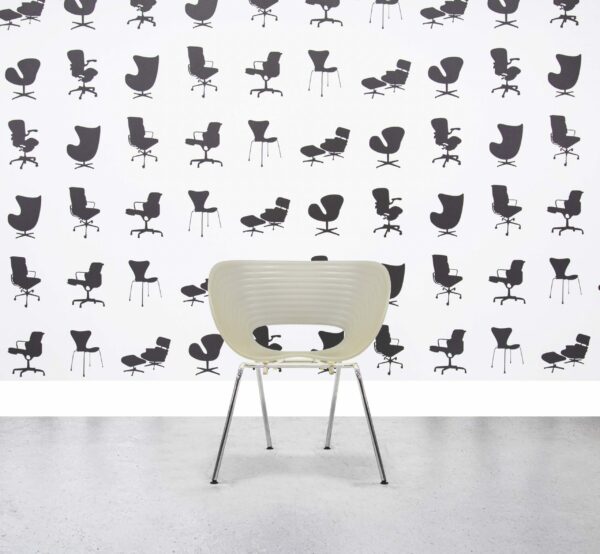 Refurbished Vitra Tom Vac Stacking Chair - Blonde - Corporate Spec