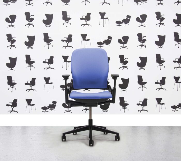 Refurbished Steelcase Leap V2 Chair - Bluebell - YP097 - Corporate Spec