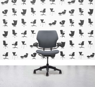 HOMEPAGE 2 Refurbished Humanscale Freedom Low Back Task Chair - Paseo - Black Frame - Corporate Spec