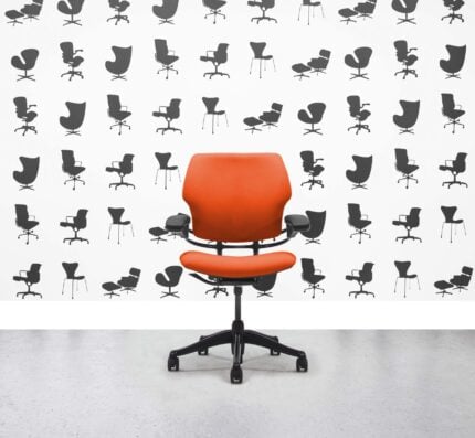 Refurbished Humanscale Freedom Low Back Task Chair - Olympic - Black Frame - Corporate Spec