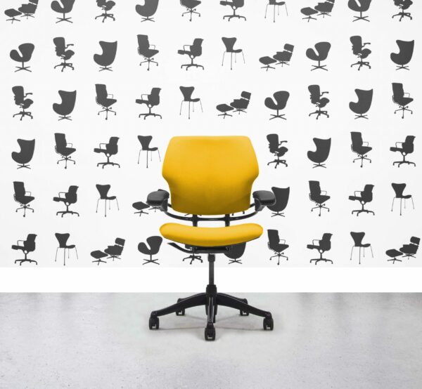 Refurbished Humanscale Freedom Low Back Task Chair - Solano - Black Frame - Corporate Spec