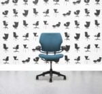 Refurbished Humanscale Freedom Low Back Task Chair - Montserrat - Black Frame - Corporate Spec