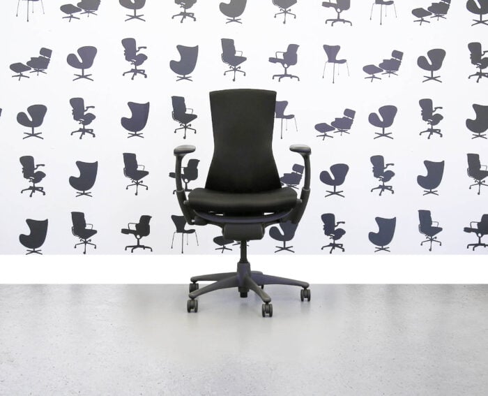 Refurbished Herman Miller Embody - Black Fabric - Graphite Frame - Corporate Spec