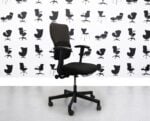 Refurbished Steelcase Lets B Chair -Black Seatt with Black and Sombrero Back - YP046 - Corporate Spec 1