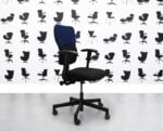 Refurbished Steelcase Lets B Chair - Black Seat With Black & Costa Back - YP026 - Corporate Spec 1
