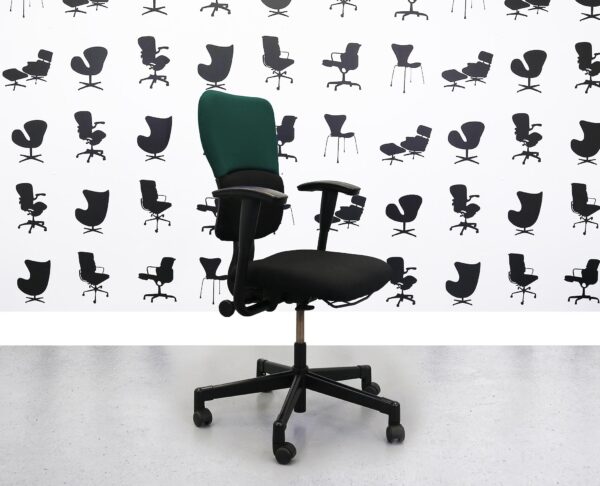 Refurbished Steelcase Lets B Chair - Black Seat With Black & Taboo Back - YP045 - Corporate Spec 1