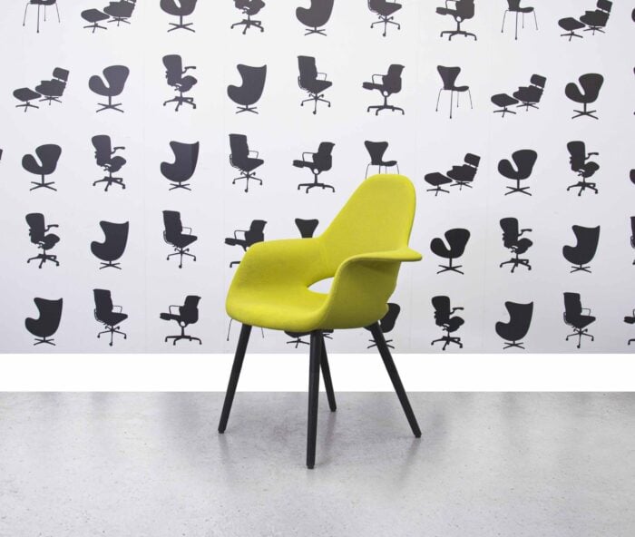 Refurbished Vitra Organic Chair low back - Yellow Pastel Green - Corporate Spec 1
