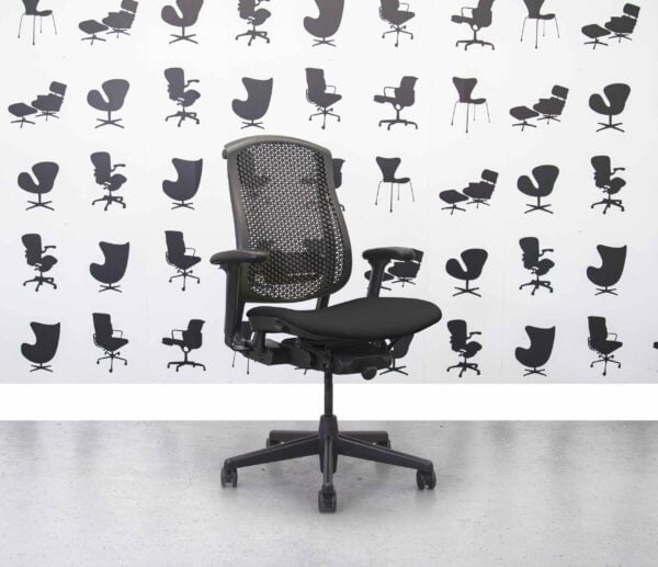 Refurbished Herman Miller Celle Chair - Black - Corporate Spec 1