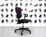 Refurbished Steelcase Lets B Chair - Black Seat With Black & Tarot Back - YP084 - Corporate Spec 1