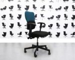 Refurbished Steelcase Lets B Chair - Black Seat with Black & Montserrat Back - YP011 - Corporate Spec 1