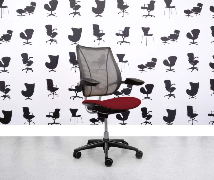 Refurbished Humanscale Liberty Task Chair - Chrome Grey Mesh - Guyana Seat - Corporate Spec 4