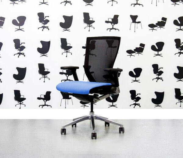 Refurbished Techo Sidiz T50 Task Chair in Bluebell - Corporate Spec 1