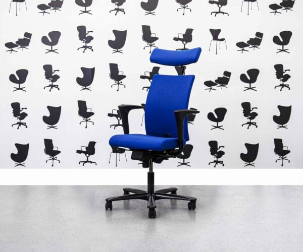 Refurbished HAG H04 CREDO 4200 Office Chair - Blue - With Headrest - Corporate Spec 1