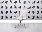 Refurbished Vitra Charles Eames EA108 Office Chair - White Mesh and Chrome Frame - Corporate Spec 1