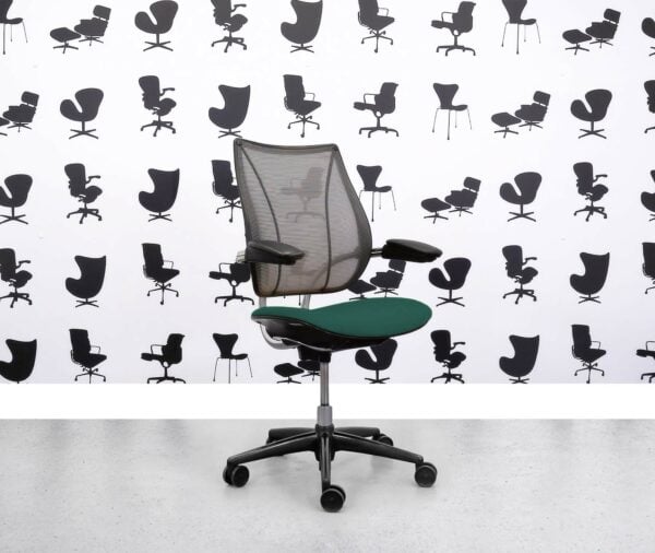 Gereviseerde Humanscale Liberty Task Chair - Chrome Grey Mesh - Taboo Seat - Corporate Spec 3