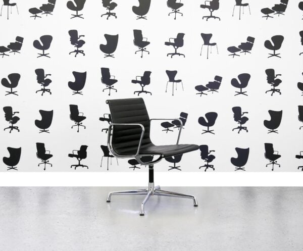 Refurbished ICF Charles Eames - Black Leather - Corporate Spec 3