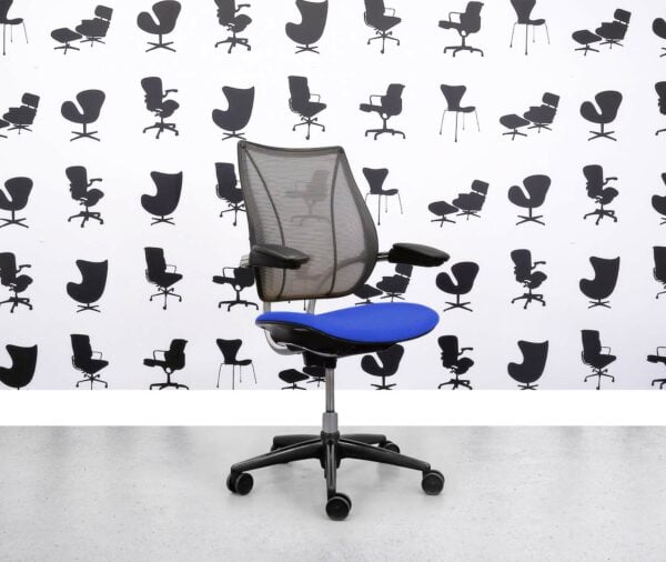 Refurbished Humanscale Liberty Task Chair - Chrome Grey Mesh - Scuba Seat - Corporate Spec 1