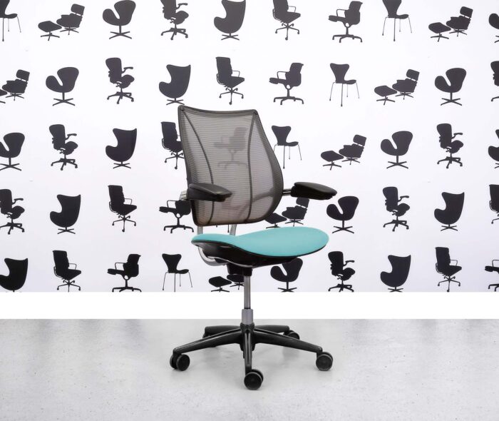 Refurbished Humanscale Liberty Task Chair - Chrome Grey Mesh - Campeche Seat - Corporate Spec 1